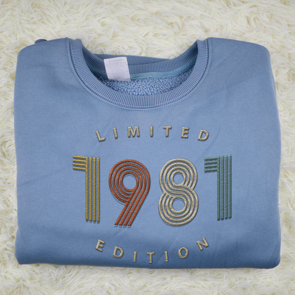 Limited Edition 1981 Embroidered Sweatshirt Limited Edition 1981 Embroidered Sweatshirt