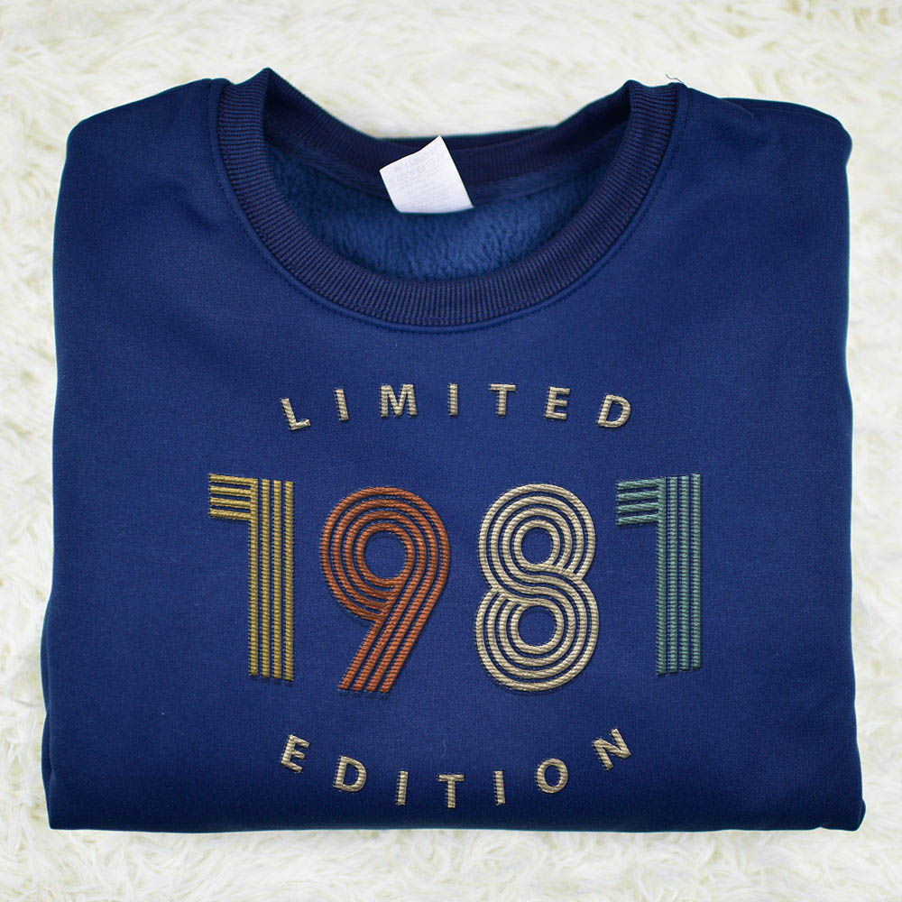 Limited Edition 1981 Embroidered Sweatshirt Limited Edition 1981 Embroidered Sweatshirt