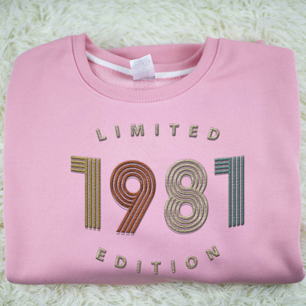 Limited Edition 1981 Embroidered Sweatshirt Limited Edition 1981 Embroidered Sweatshirt