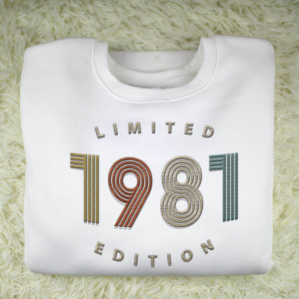 Limited Edition 1981 Embroidered Sweatshirt Limited Edition 1981 Embroidered Sweatshirt