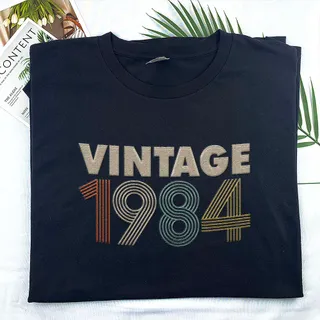 Vintaged 1984 Embroidered T-Shirt