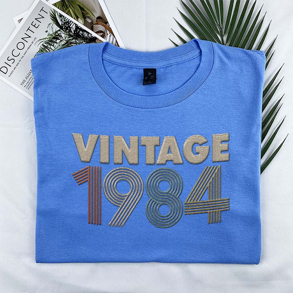Vintaged 1984 Embroidered T-Shirt
