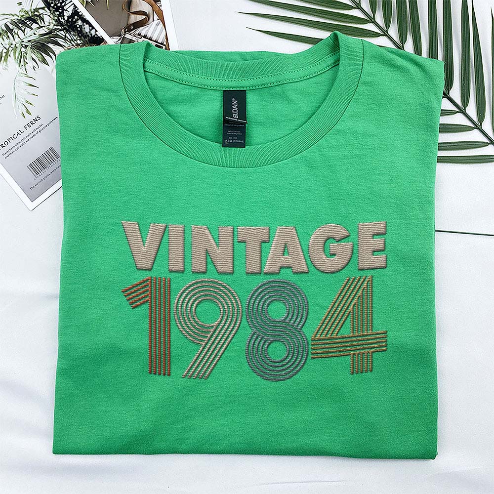 Vintaged 1984 Embroidered T-Shirt
