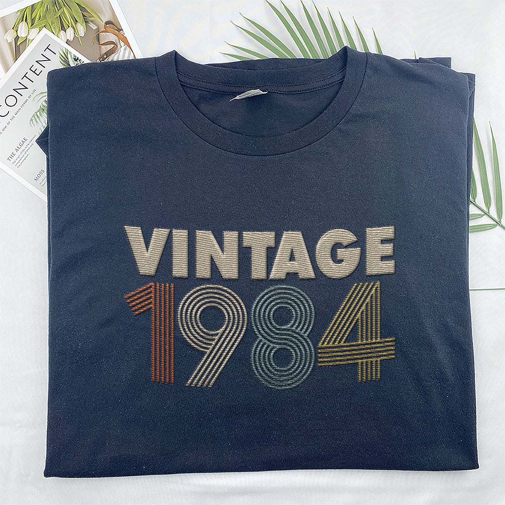 Vintaged 1984 Embroidered T-Shirt