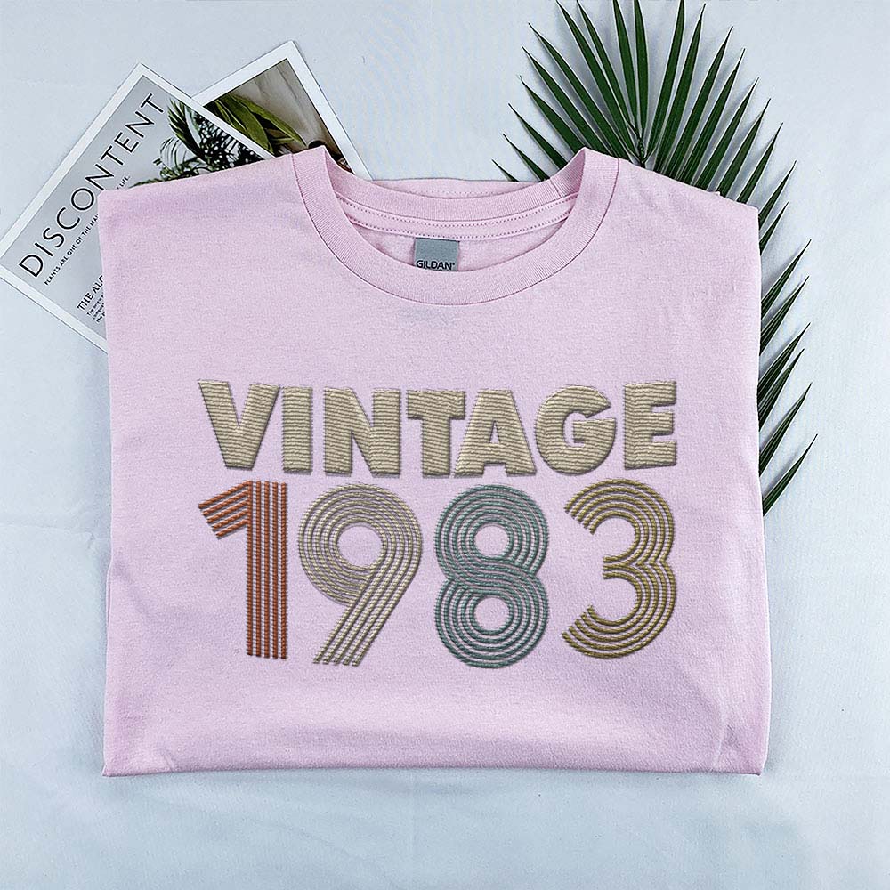 Vintaged 1983 Embroidered T-Shirt
