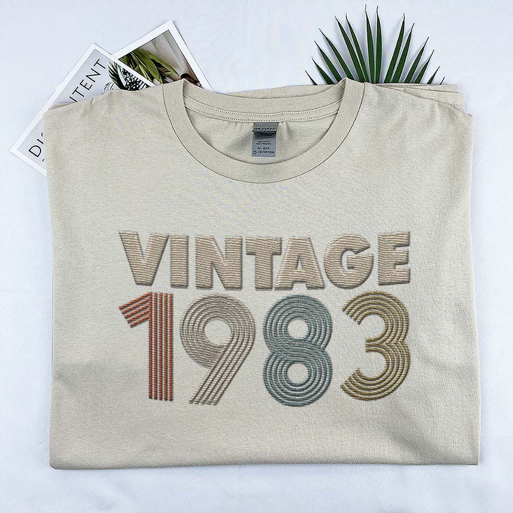 Vintaged 1983 Embroidered T-Shirt