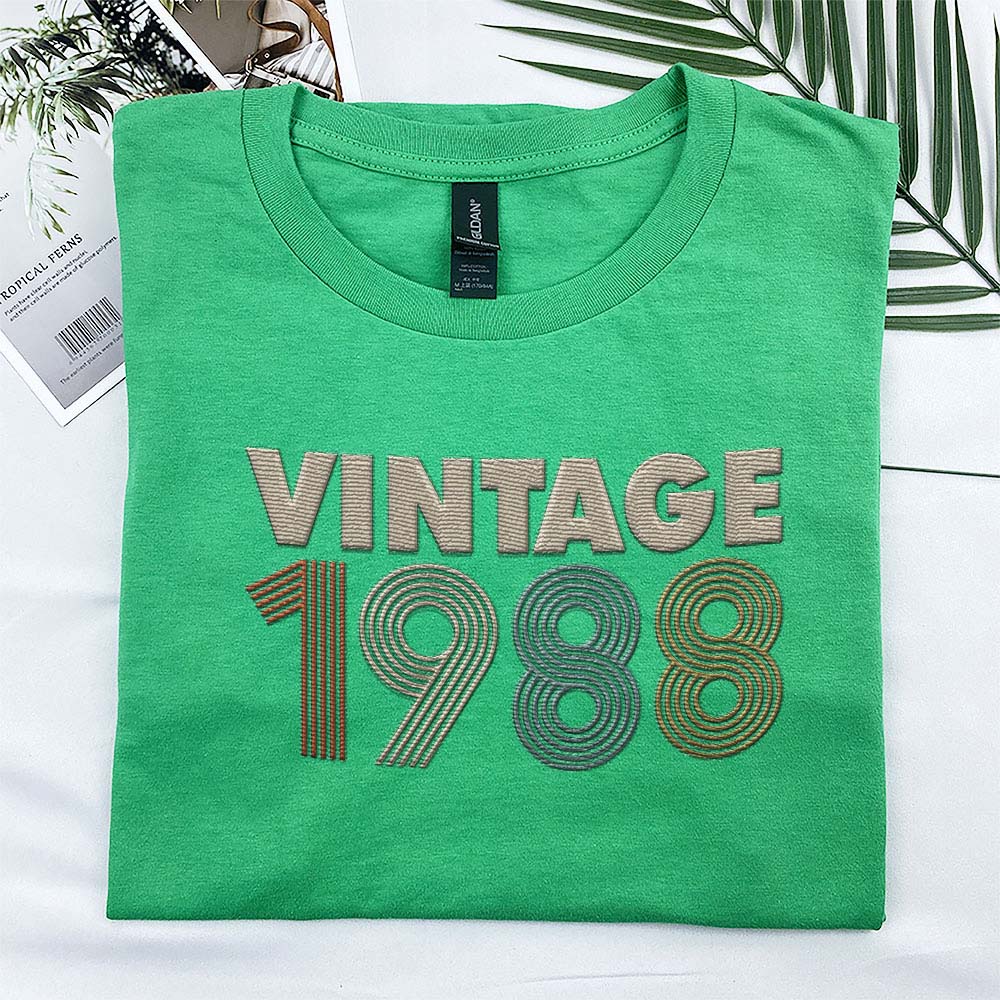 Vintaged 1988 Embroidered T-Shirt - alternate