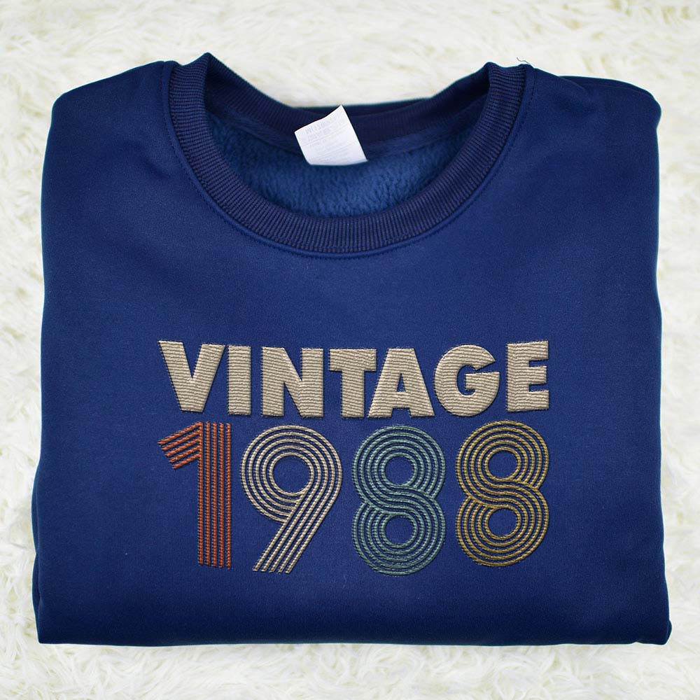 Vintaged 1988 Embroidered Sweatshirt