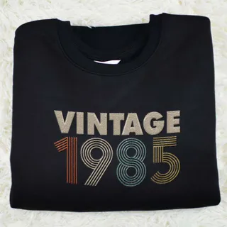 Vintaged 1985 Embroidered Sweatshirt