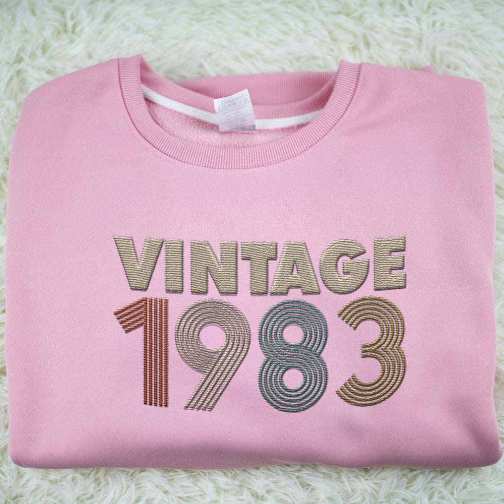 Vintaged 1983 Embroidered Sweatshirt Vintaged 1983 Embroidered Sweatshirt