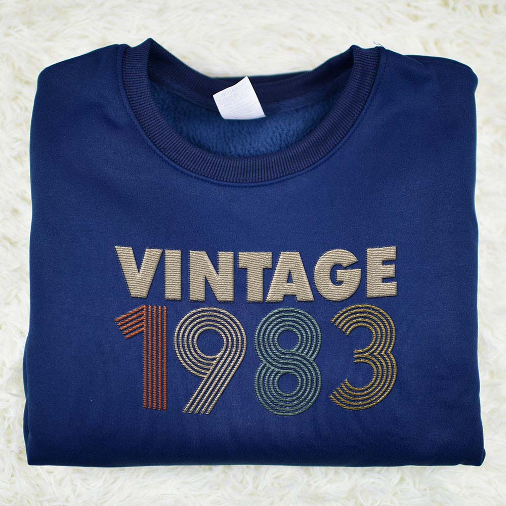 Vintaged 1983 Embroidered Sweatshirt Vintaged 1983 Embroidered Sweatshirt