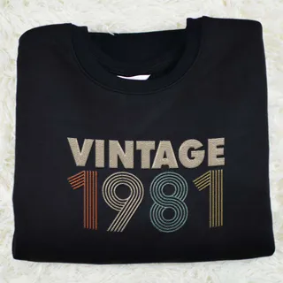 Vintaged 1981 Embroidered Sweatshirt