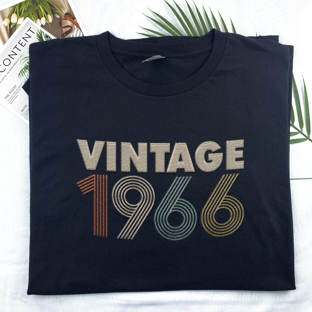 Vintaged 1966 Embroidered T-Shirt