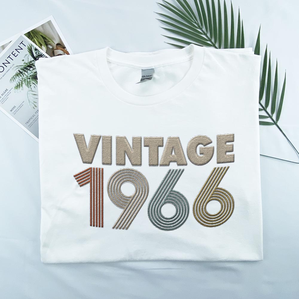 Vintaged 1966 Embroidered T-Shirt