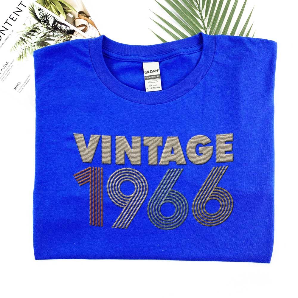 Vintaged 1966 Embroidered T-Shirt