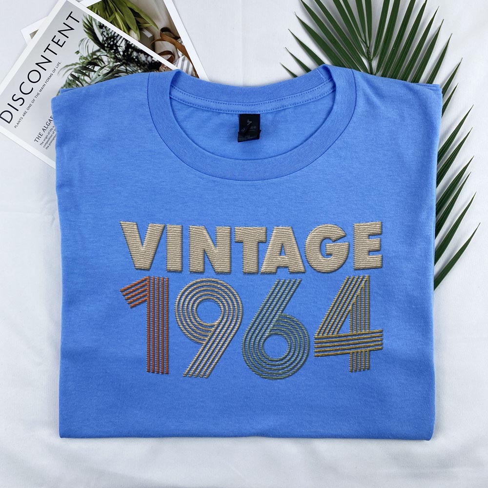 Vintaged 1964 Embroidered T-Shirt