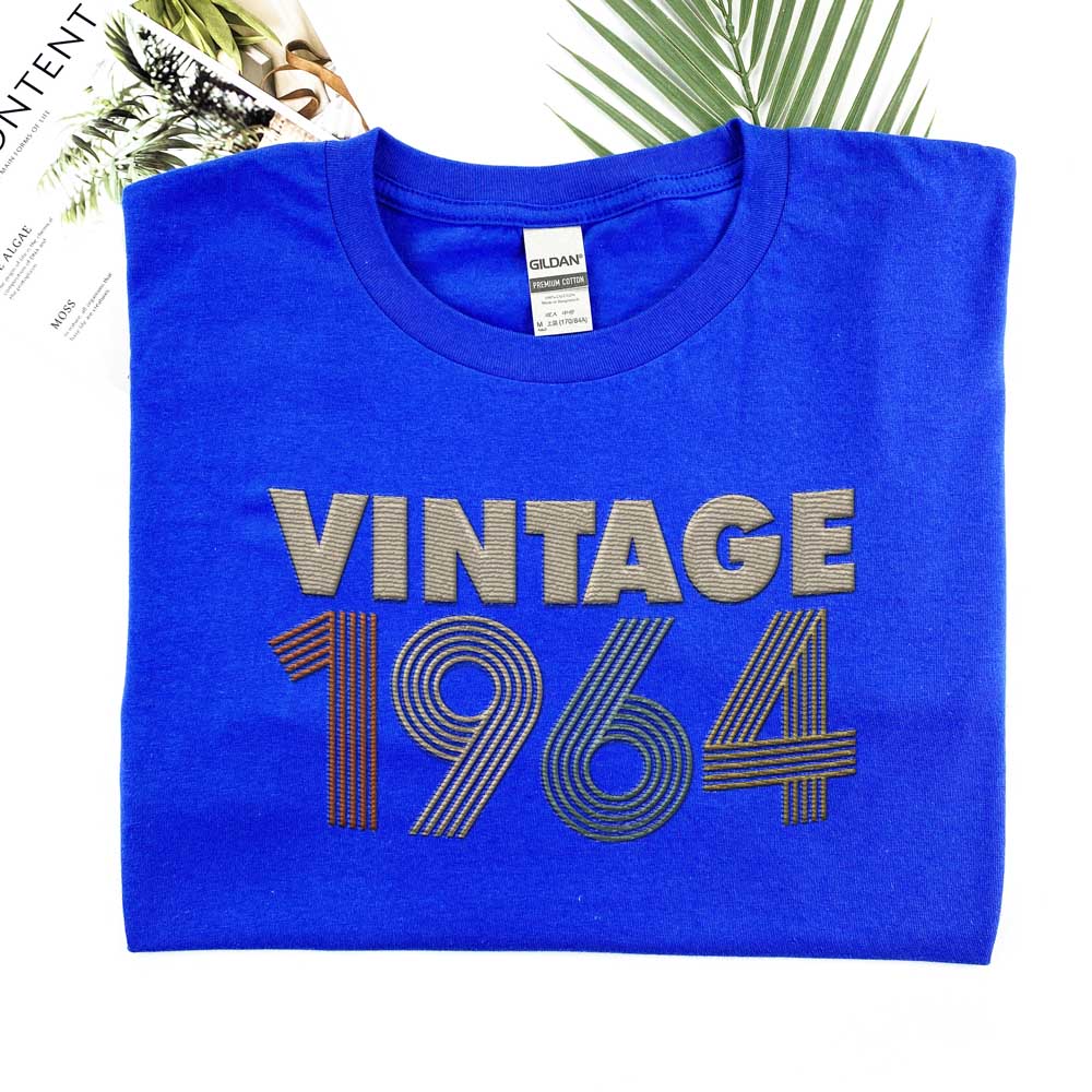 Vintaged 1964 Embroidered T-Shirt