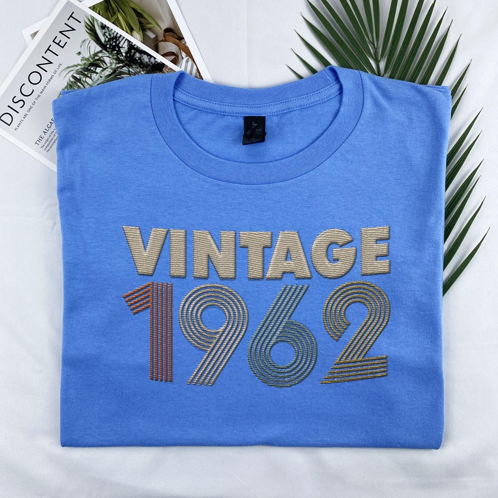 Vintaged 1962 Embroidered T-Shirt