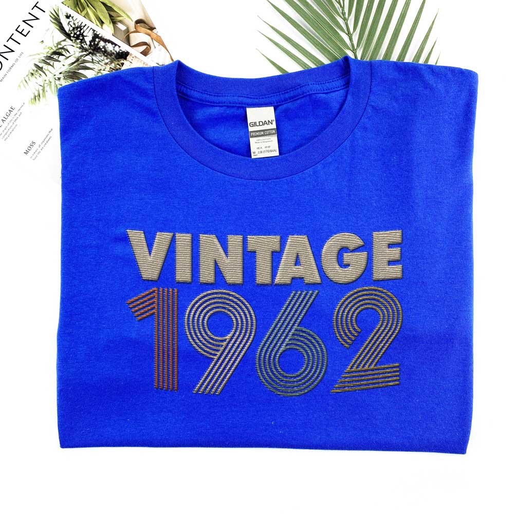 Vintaged 1962 Embroidered T-Shirt