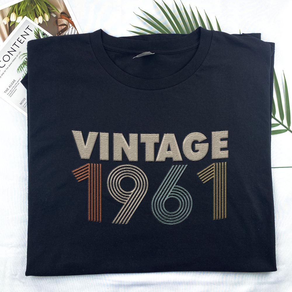 Vintaged 1961 Embroidered T-Shirt