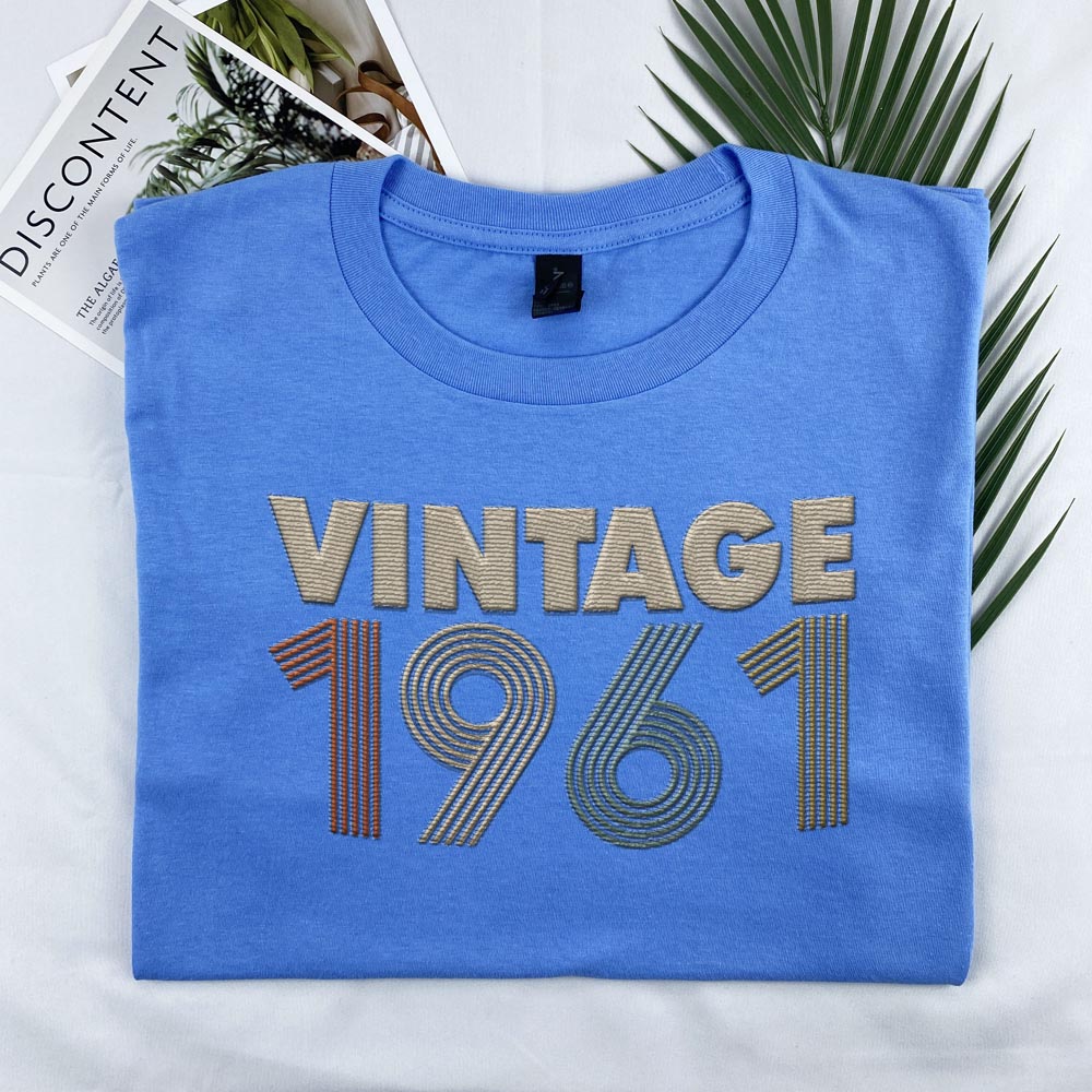 Vintaged 1961 Embroidered T-Shirt