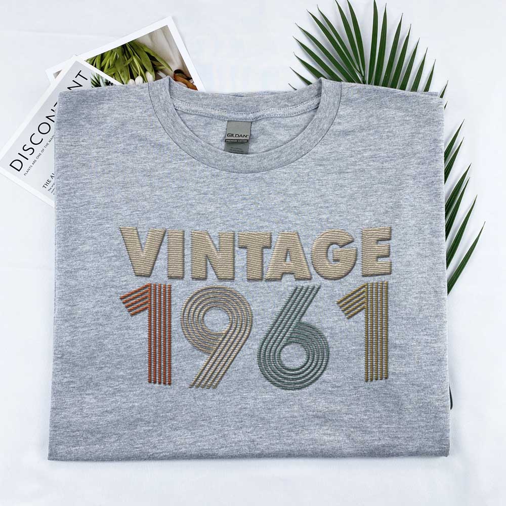 Vintaged 1961 Embroidered T-Shirt