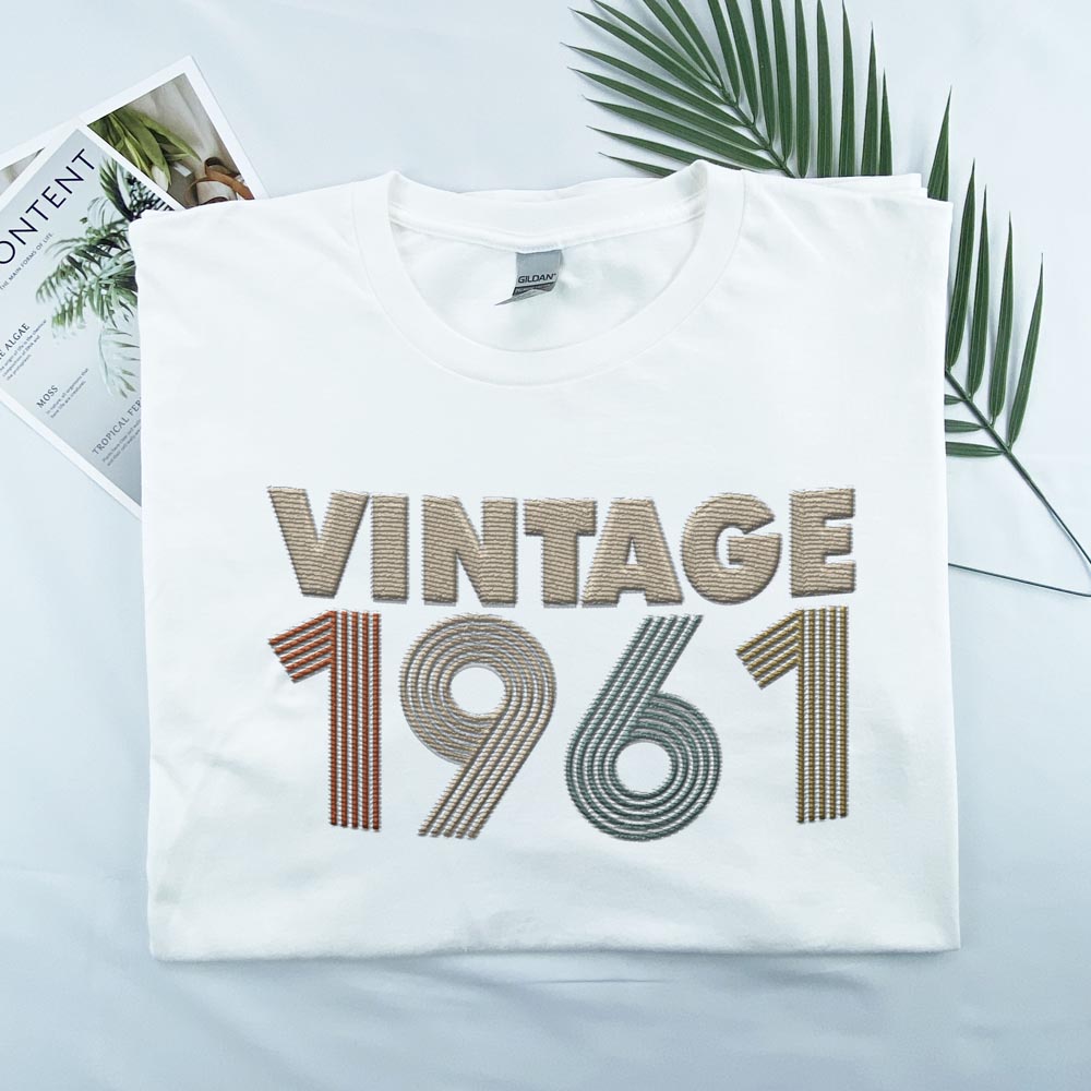 Vintaged 1961 Embroidered T-Shirt