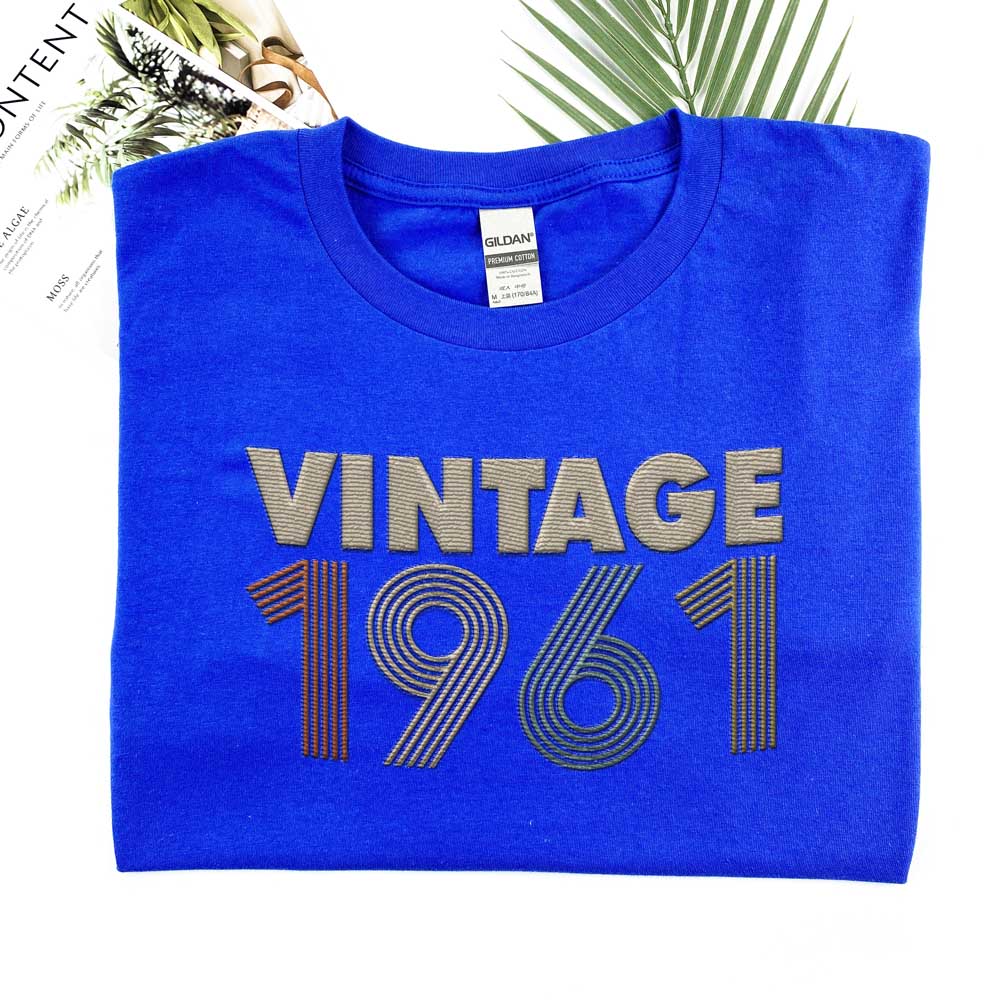 Vintaged 1961 Embroidered T-Shirt