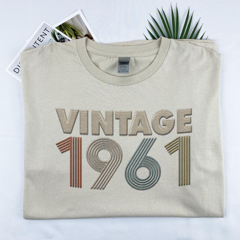 Vintaged 1961 Embroidered T-Shirt