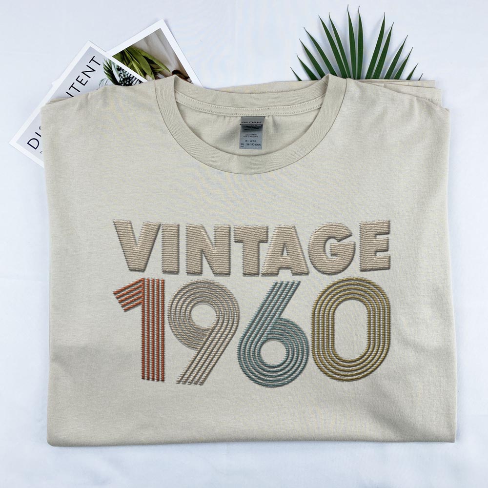 Vintaged 1960 Embroidered T-Shirt