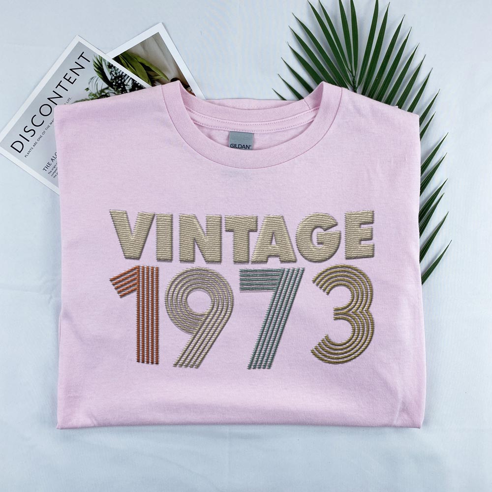 Vintaged 1973 Embroidered T-Shirt