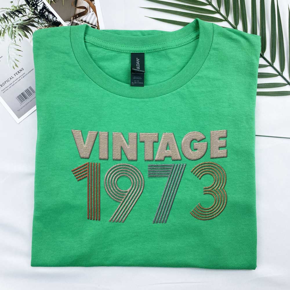 Vintaged 1973 Embroidered T-Shirt