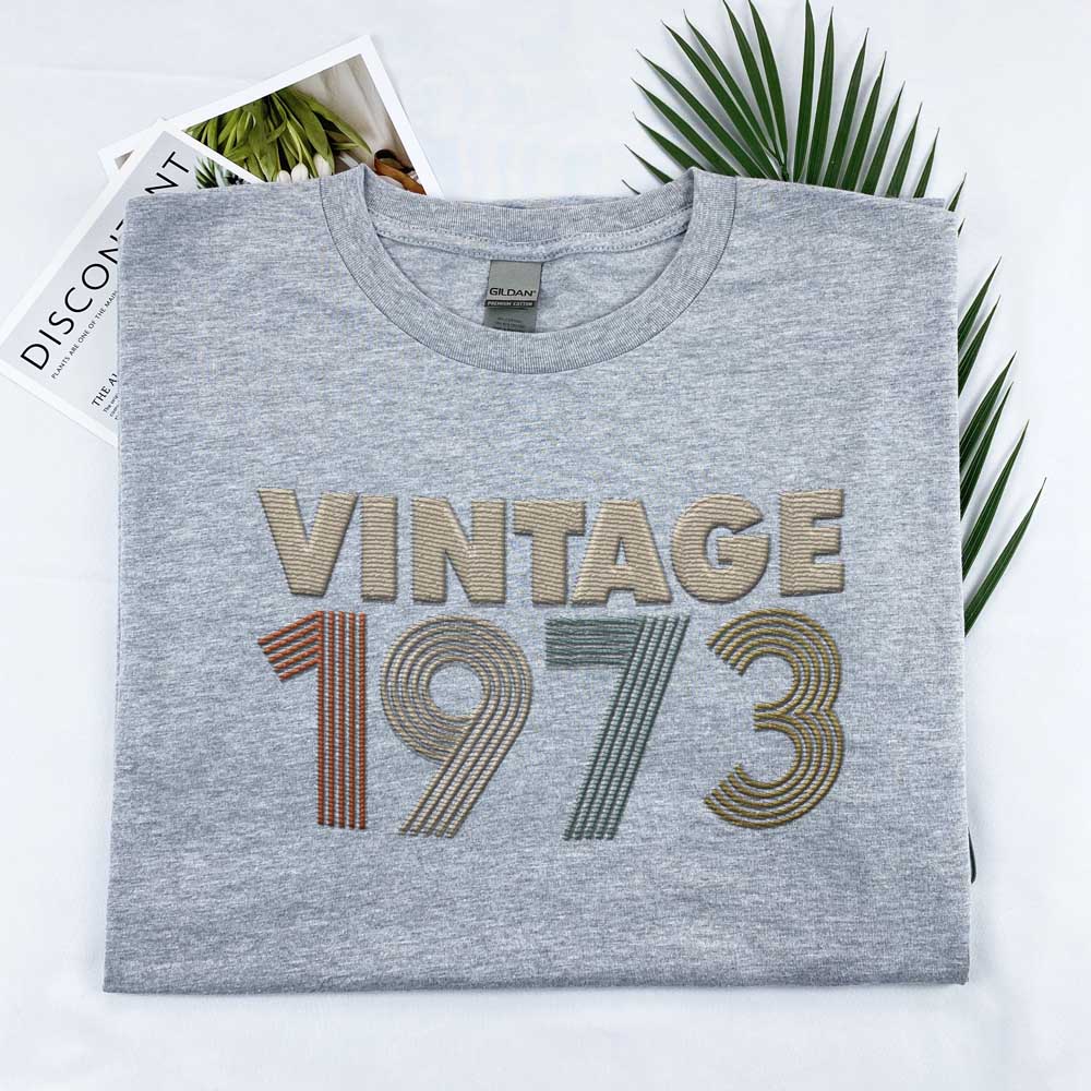 Vintaged 1973 Embroidered T-Shirt