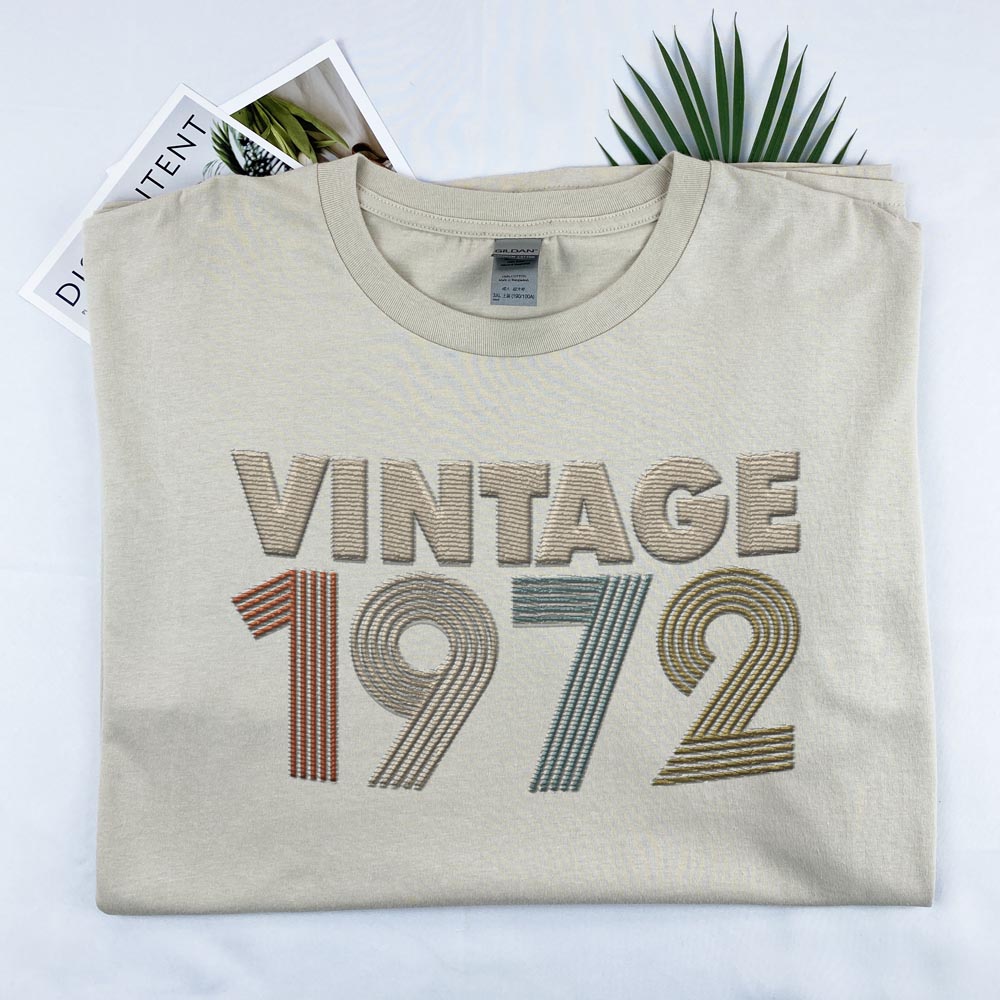 Vintaged 1972 Embroidered T-Shirt