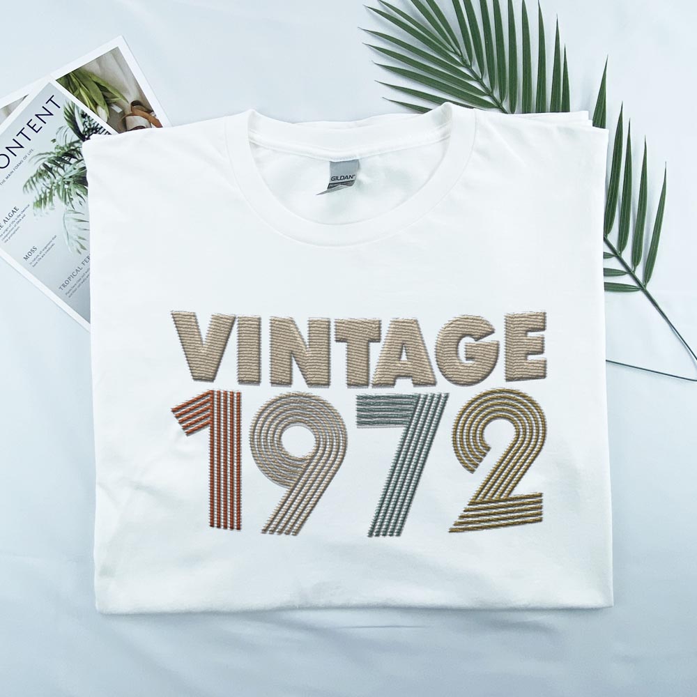 Vintaged 1972 Embroidered T-Shirt