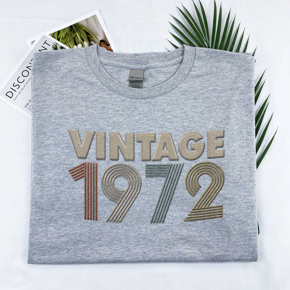 Vintaged 1972 Embroidered T-Shirt