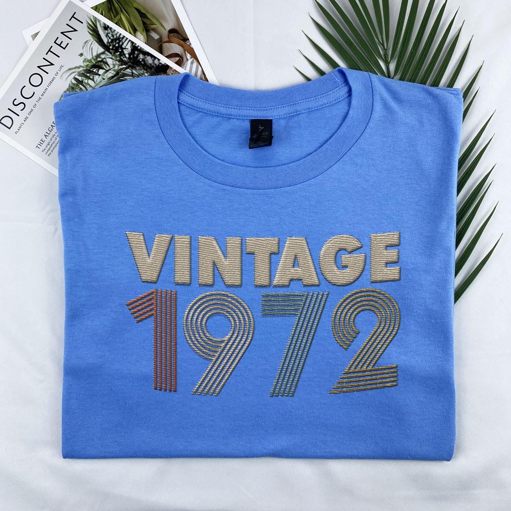 Vintaged 1972 Embroidered T-Shirt