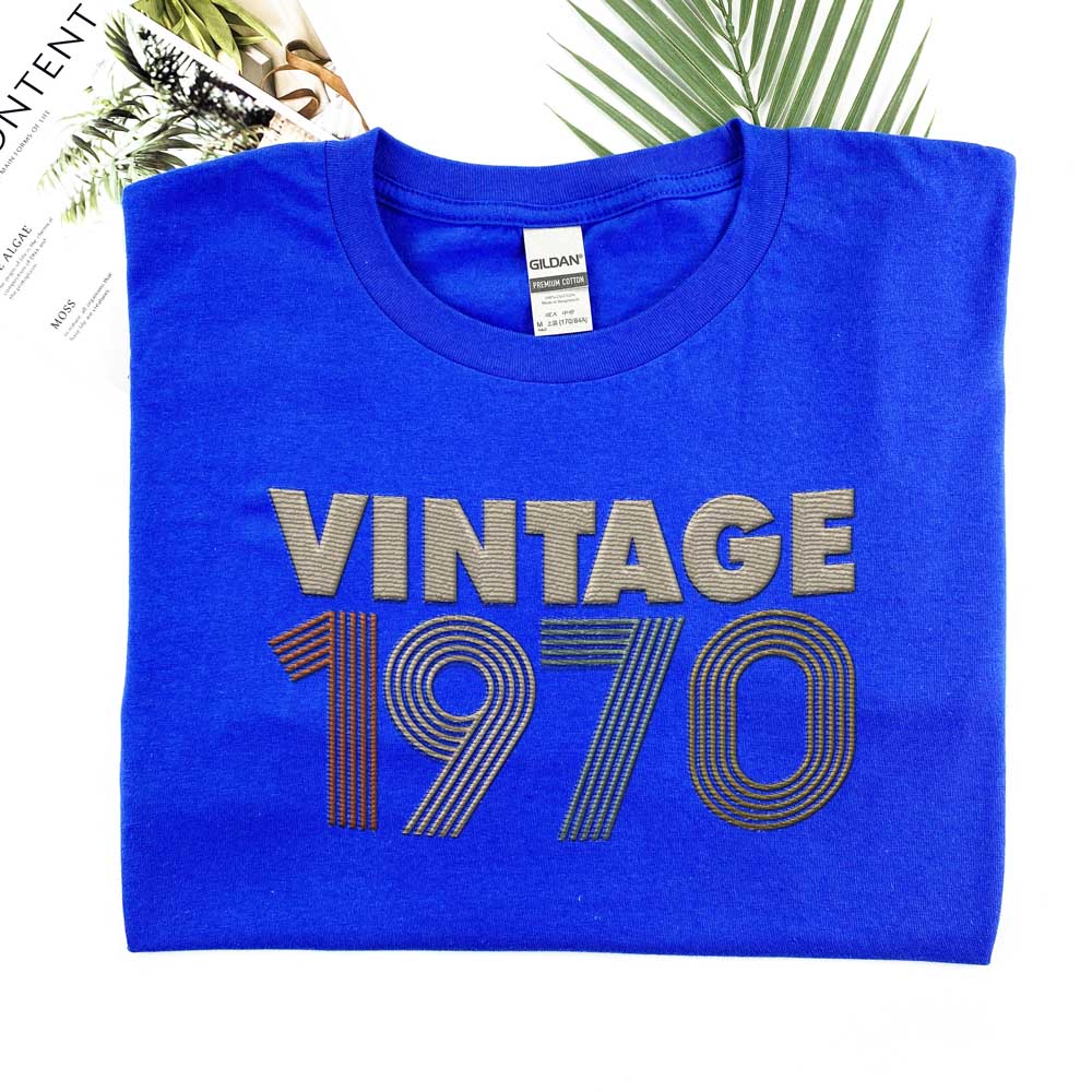 Vintaged 1970 Embroidered T-Shirt