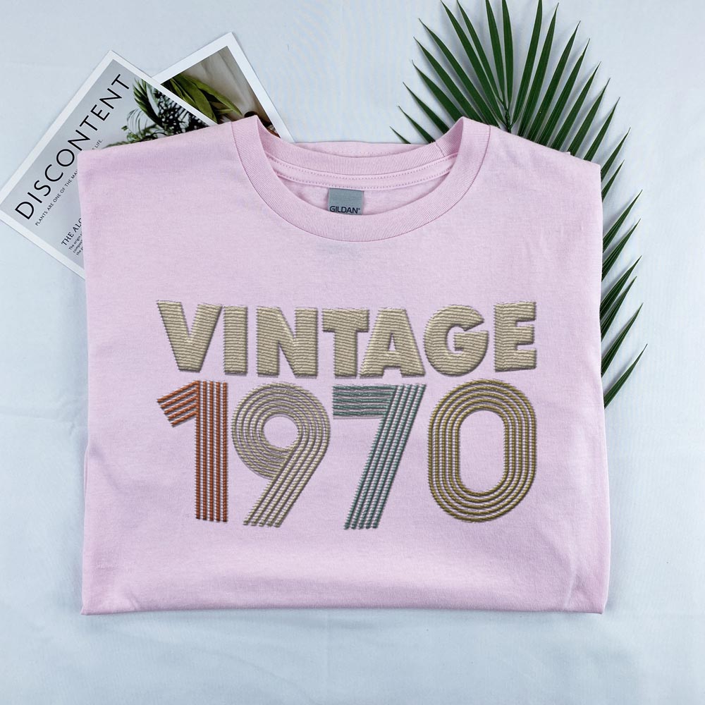 Vintaged 1970 Embroidered T-Shirt