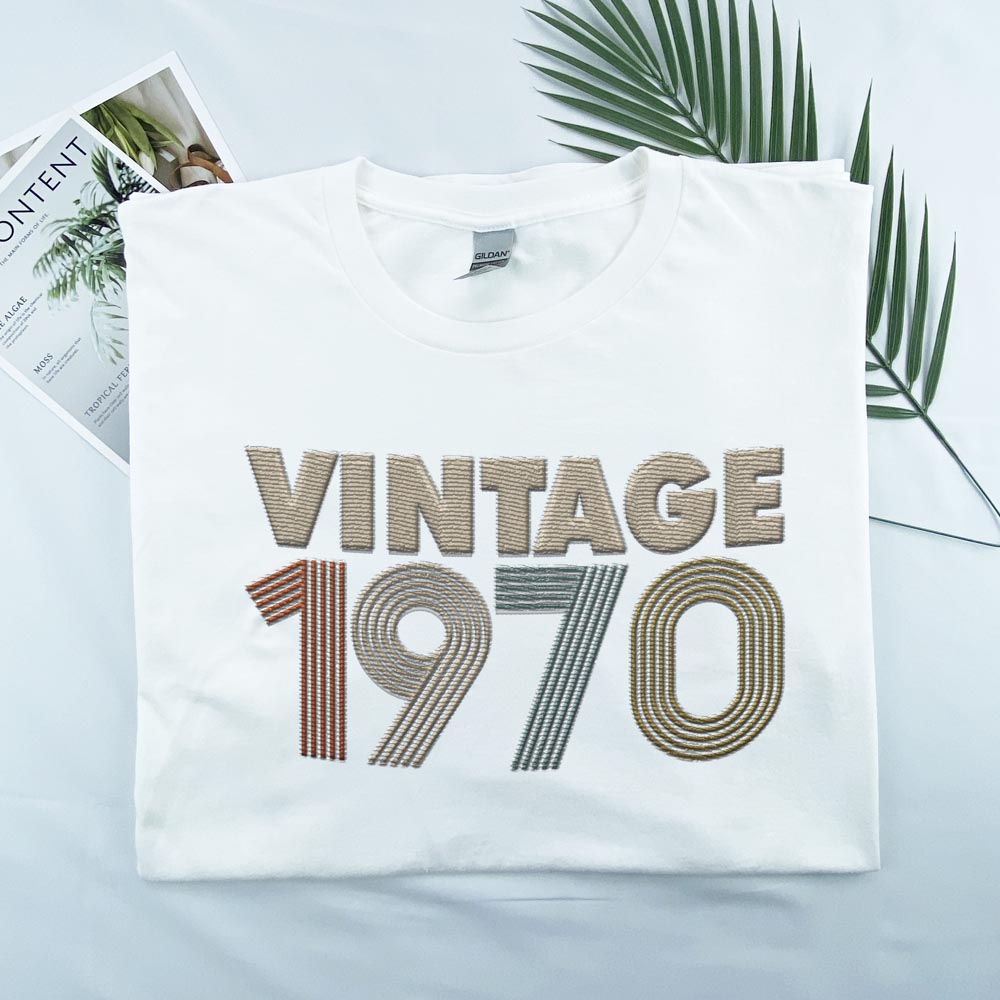 Vintaged 1970 Embroidered T-Shirt