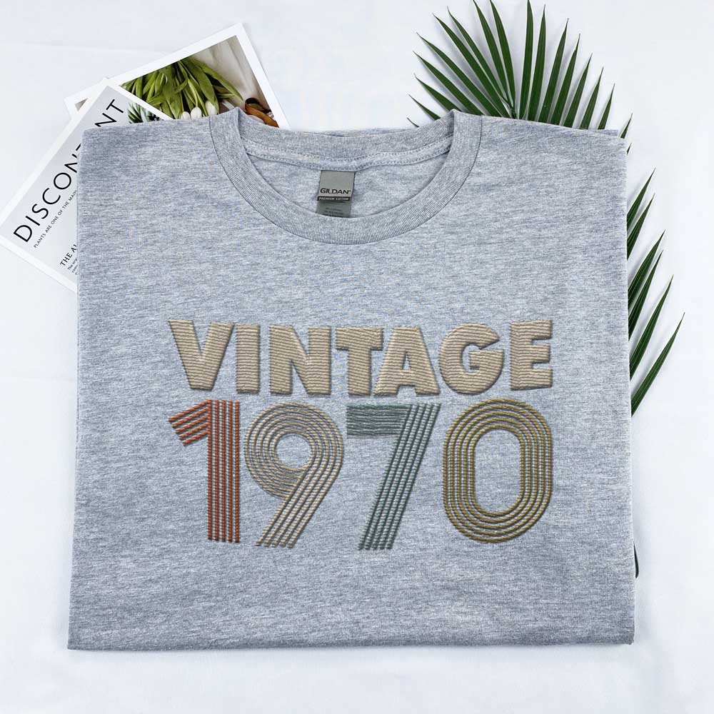 Vintaged 1970 Embroidered T-Shirt