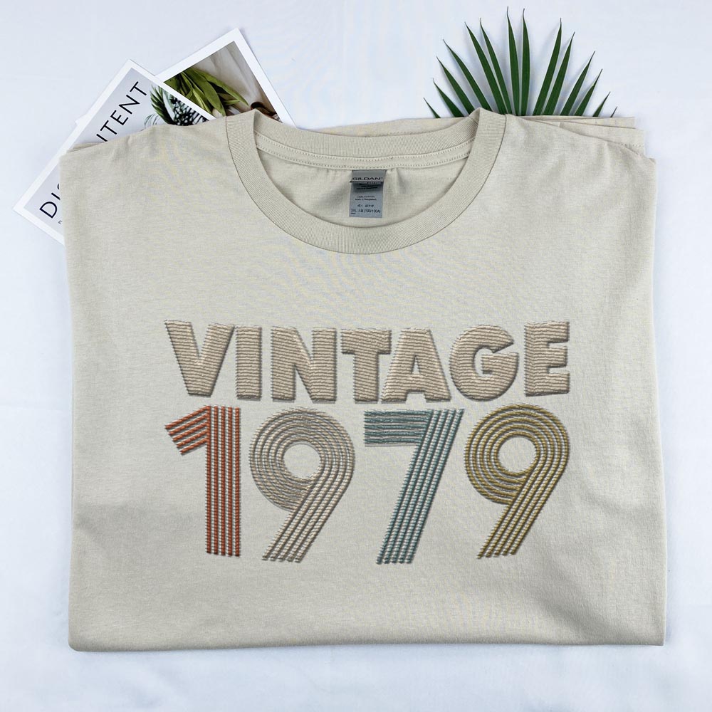 Vintaged 1979 Embroidered T-Shirt