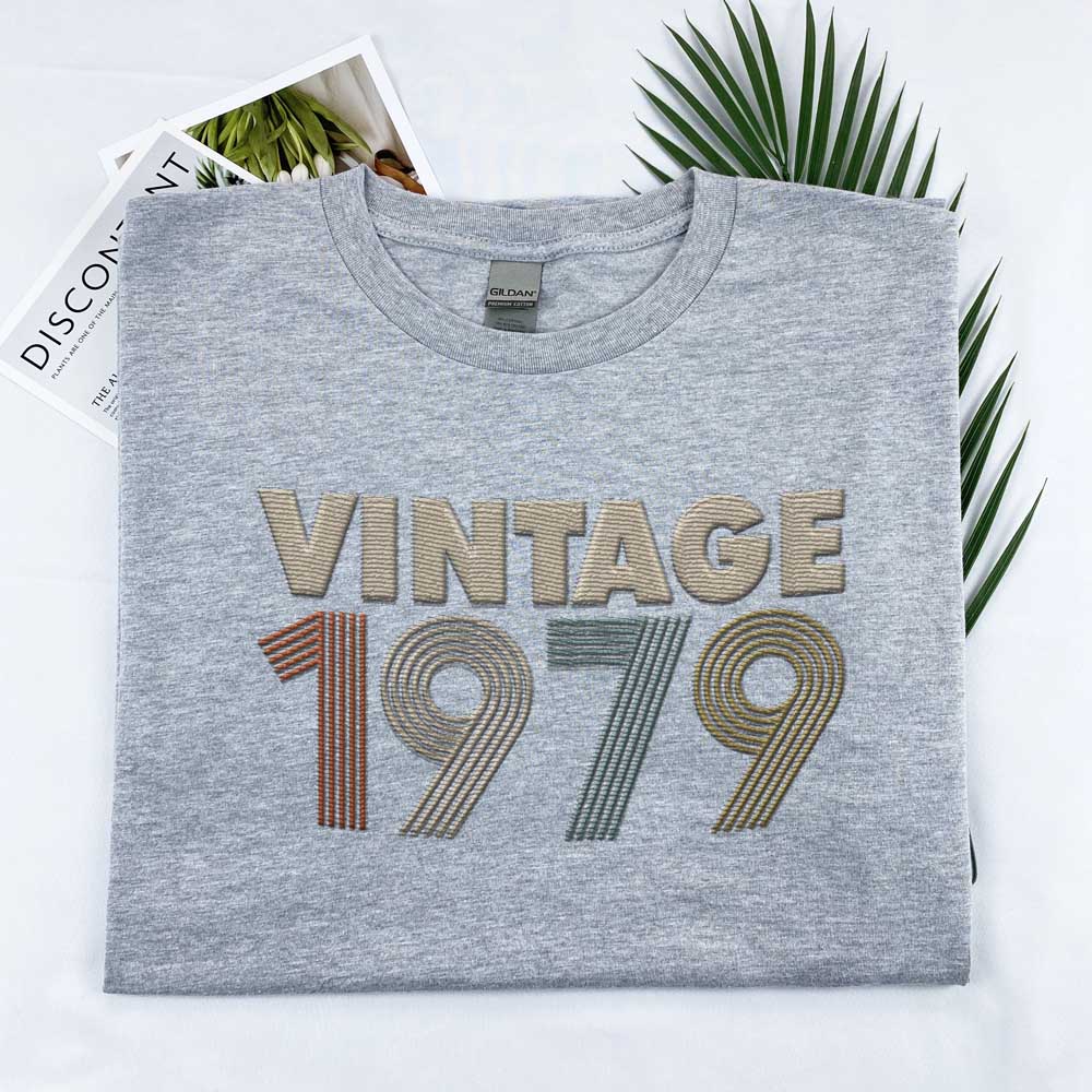 Vintaged 1979 Embroidered T-Shirt