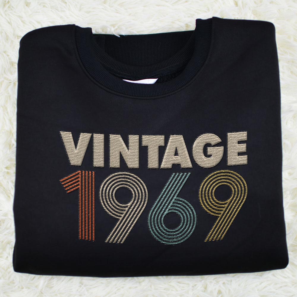 Vintaged 1969 Embroidered Sweatshirt Vintaged 1969 Embroidered Sweatshirt