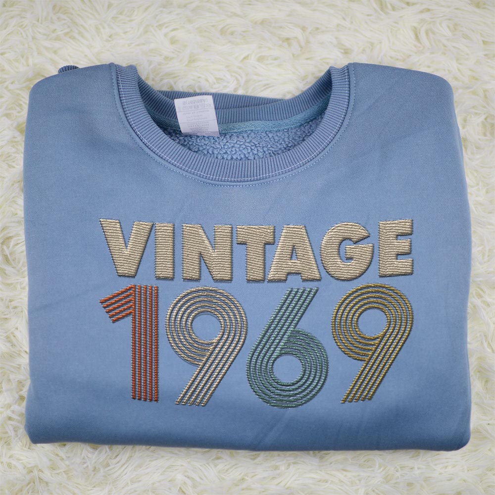 Vintaged 1969 Embroidered Sweatshirt Vintaged 1969 Embroidered Sweatshirt