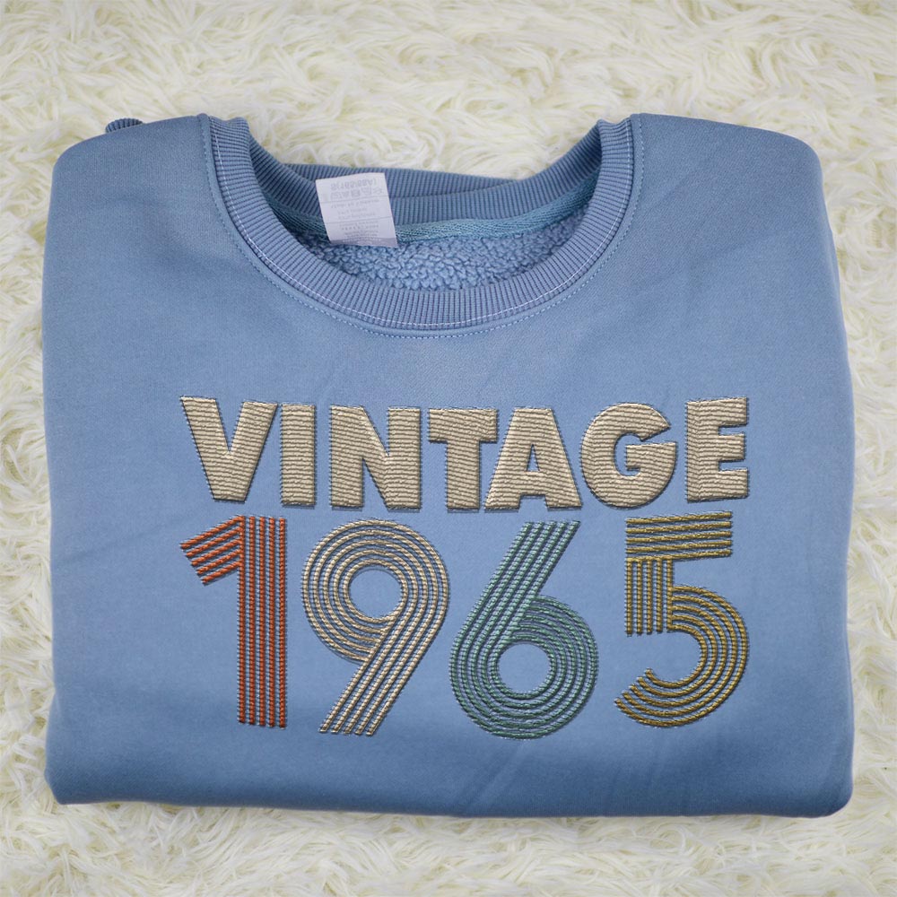 Vintaged 1965 Embroidered Sweatshirt Vintaged 1965 Embroidered Sweatshirt