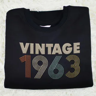Vintaged 1963 Embroidered Sweatshirt