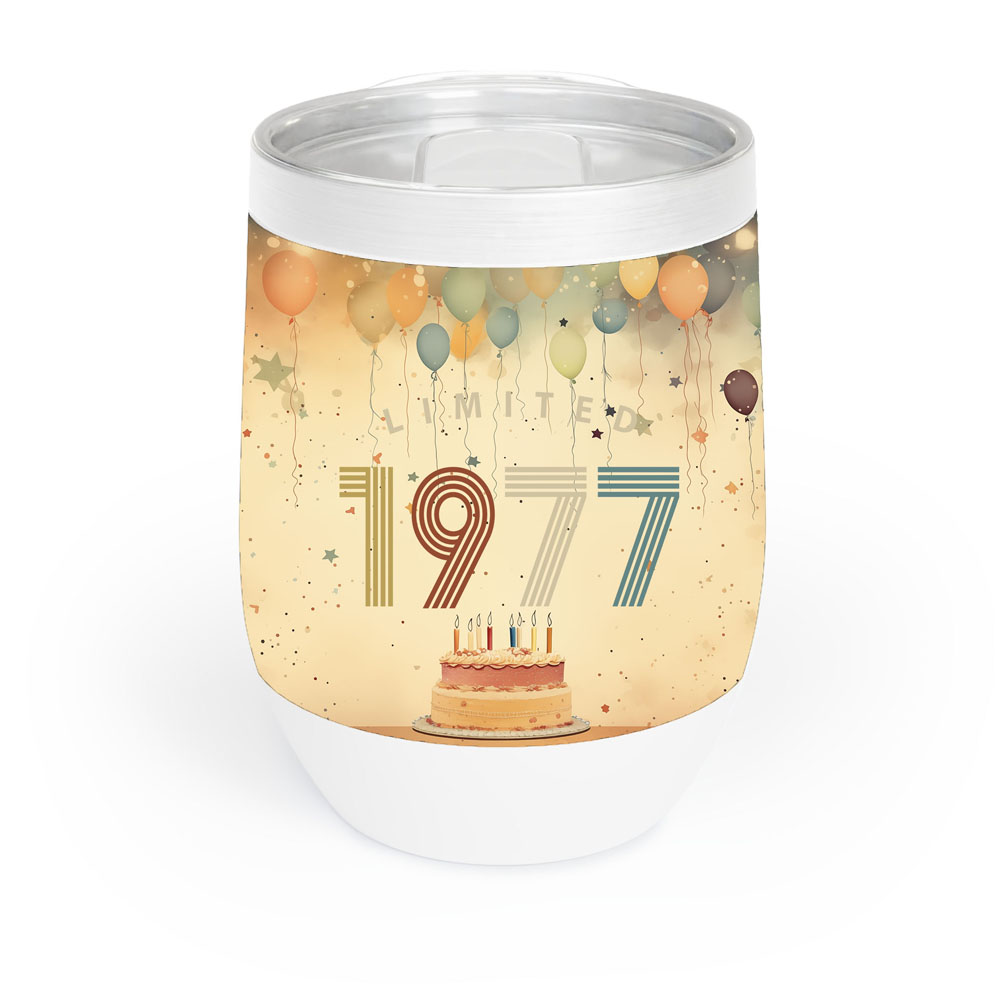 Limited 1977 Birthday Wine Tumbler