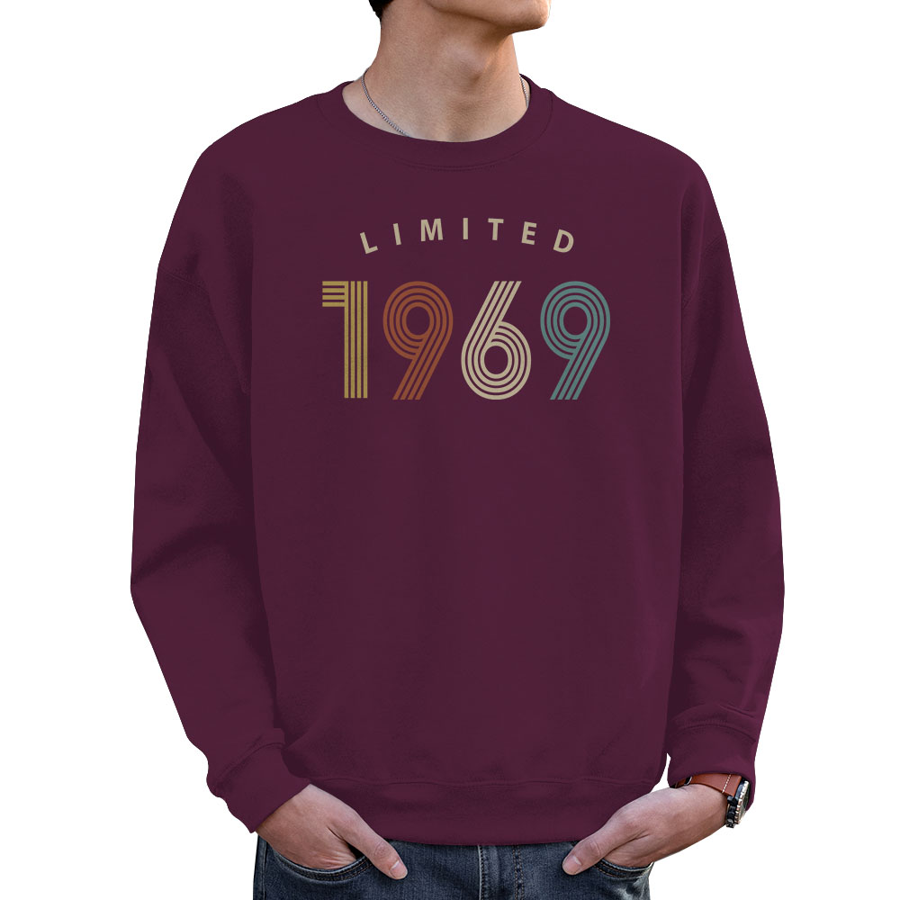 Limited 1969 Birthday Sweatshirt For Men Women Limited 1969 Birthday Sweatshirt For Men Women