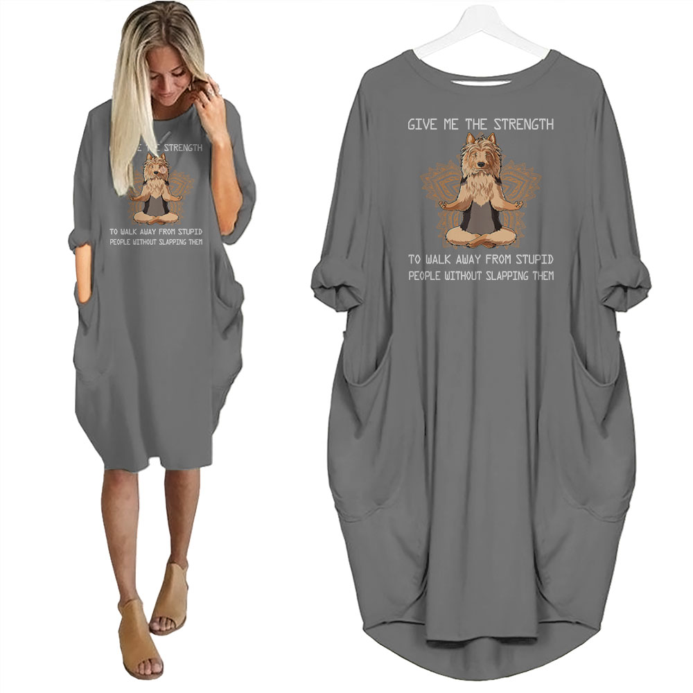 Yorkshire Terrier Print Pocket Dress Funny Saying For Dog Lovers